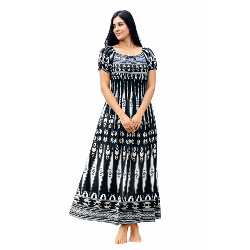 Women’s Rayon Bobbin Dress | All Designer Patterns Available | Free Size (S to 5XL) | Comfortable Stretch Fit Casual & Party Wear