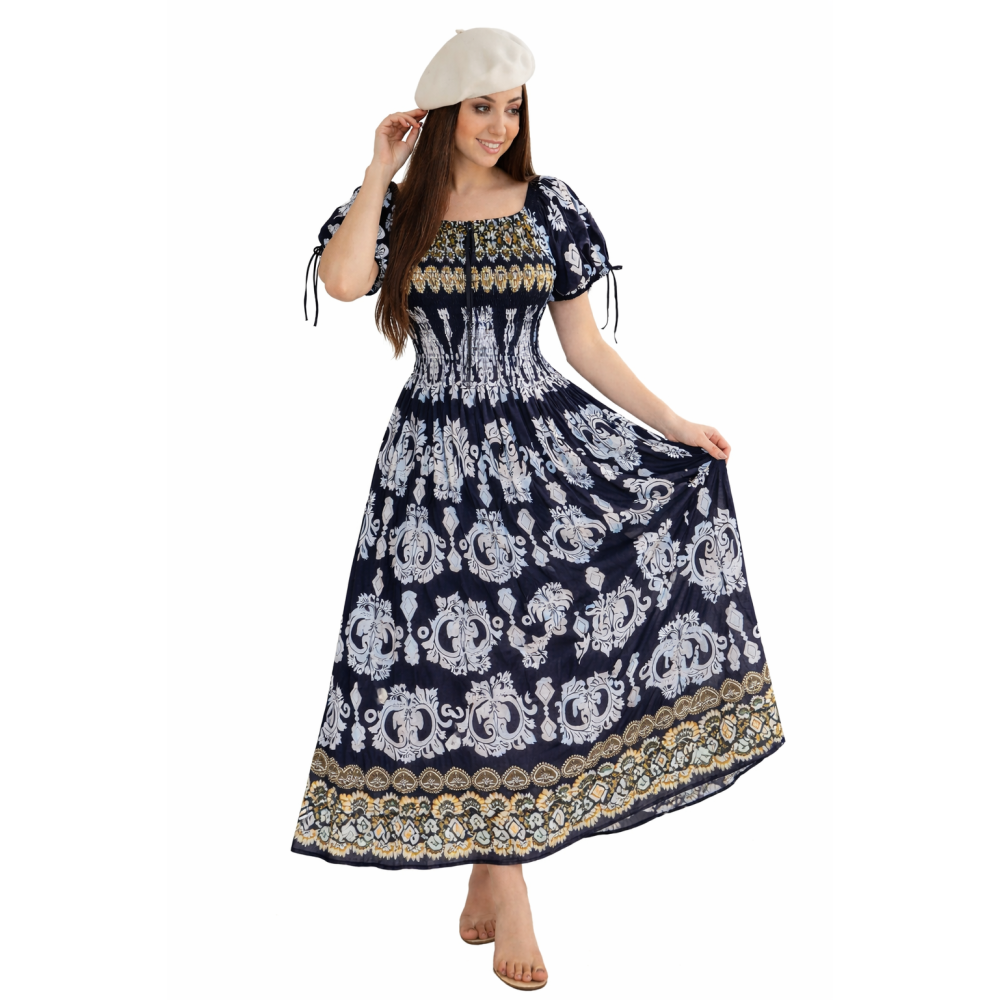 Women’s Rayon Bobbin Dress | All Designer Patterns Available | Free Size (S to 5XL) | Comfortable Stretch Fit Casual & Party Wear