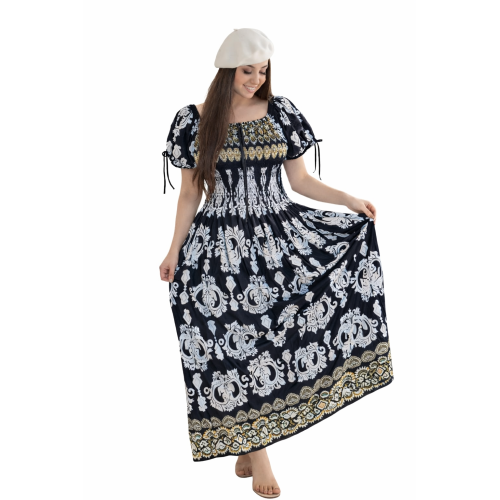 Women’s Rayon Bobbin Dress | All Designer Patterns Available | Free Size (S to 5XL) | Comfortable Stretch Fit Casual & Party Wear