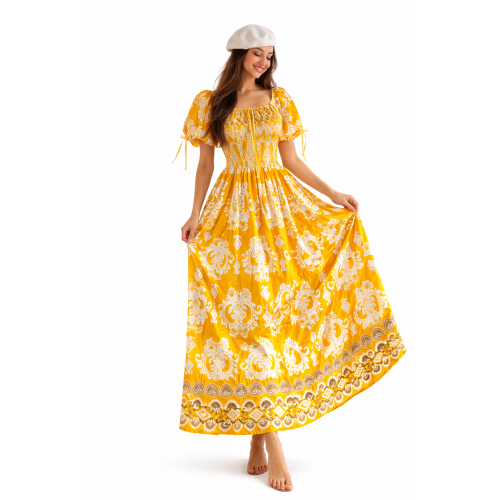 Women’s Rayon Bobbin Dress | All Designer Patterns Available | Free Size (S to 5XL) | Comfortable Stretch Fit Casual & Party Wear