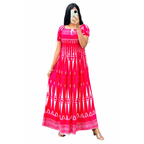 Women’s Rayon Bobbin Dress | All Designer Patterns Available | Free Size (S to 5XL) | Comfortable Stretch Fit Casual & Party Wear