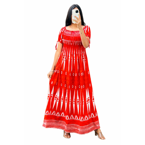 Women’s Rayon Bobbin Dress | All Designer Patterns Available | Free Size (S to 5XL) | Comfortable Stretch Fit Casual & Party Wear