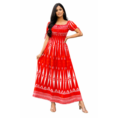 Women’s Rayon Bobbin Dress | All Designer Patterns Available | Free Size (S to 5XL) | Comfortable Stretch Fit Casual & Party Wear