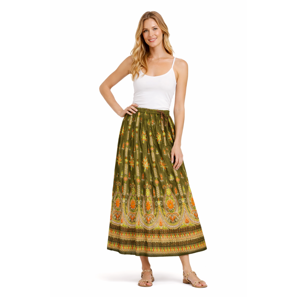 Women’s Gold Skirt with Sequin Work | Party Wear Gild Skirt | Available With & Without Work | Multiple Shades | Lightweight Festive Skirt
