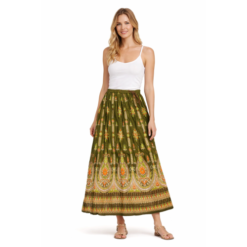 Women’s Gold Skirt with Sequin Work | Party Wear Gild Skirt | Available With & Without Work | Multiple Shades | Lightweight Festive Skirt