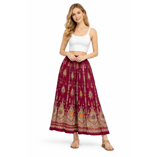 Women’s Gold Skirt with Sequin Work | Party Wear Gild Skirt | Available With & Without Work | Multiple Shades | Lightweight Festive Skirt