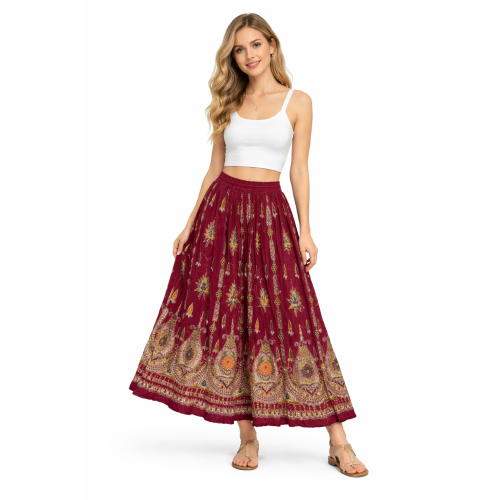 Women’s Gold Skirt with Sequin Work | Party Wear Gild Skirt | Available With & Without Work | Multiple Shades | Lightweight Festive Skirt