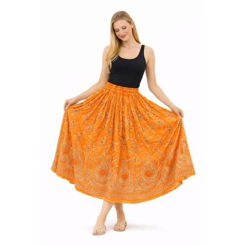Women’s Gold Skirt with Sequin Work | Party Wear Gild Skirt | Available With & Without Work | Multiple Shades | Lightweight Festive Skirt