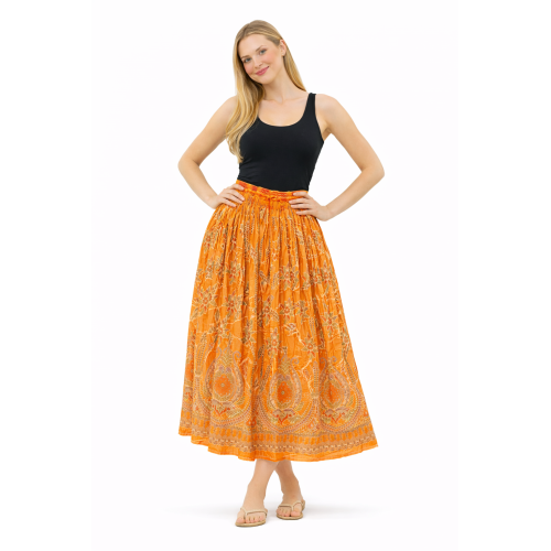 Women’s Gold Skirt with Sequin Work | Party Wear Gild Skirt | Available With & Without Work | Multiple Shades | Lightweight Festive Skirt