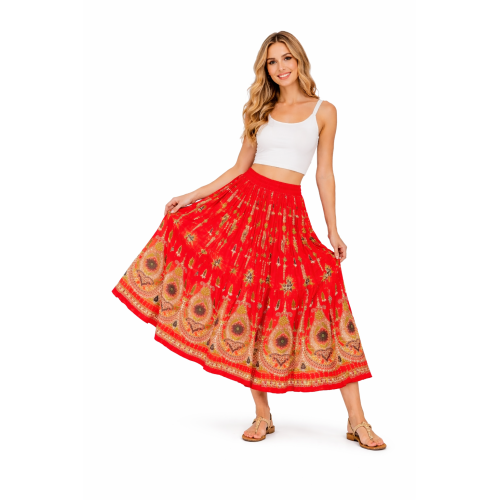 Women’s Gold Skirt with Sequin Work | Party Wear Gild Skirt | Available With & Without Work | Multiple Shades | Lightweight Festive Skirt