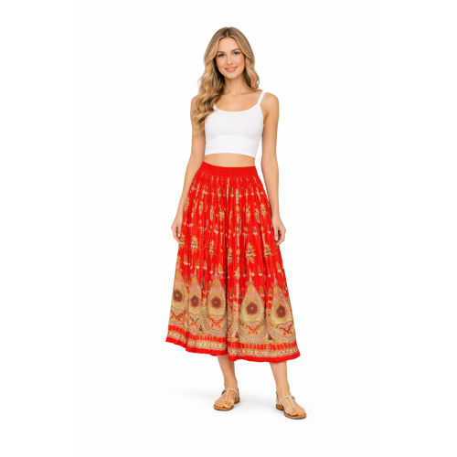 Women’s Gold Skirt with Sequin Work | Party Wear Gild Skirt | Available With & Without Work | Multiple Shades | Lightweight Festive Skirt