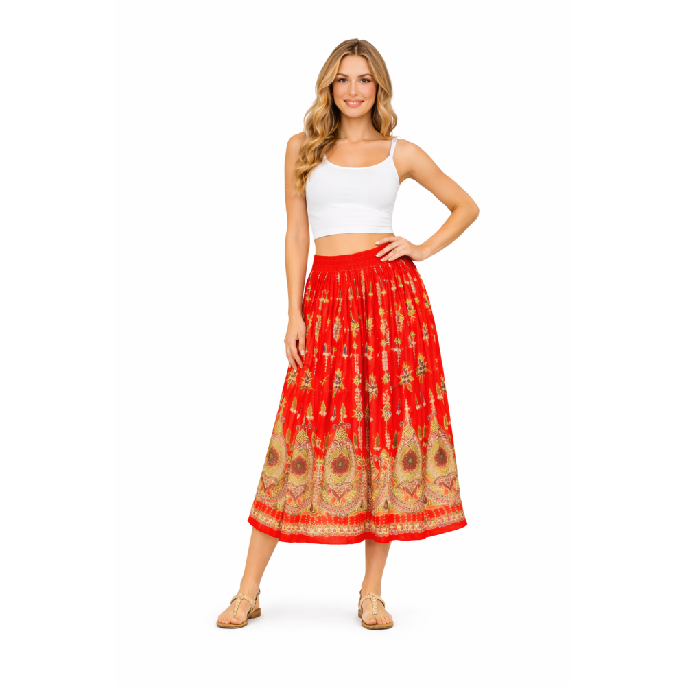 Women’s Gold Skirt with Sequin Work | Party Wear Gild Skirt | Available With & Without Work | Multiple Shades | Lightweight Festive Skirt
