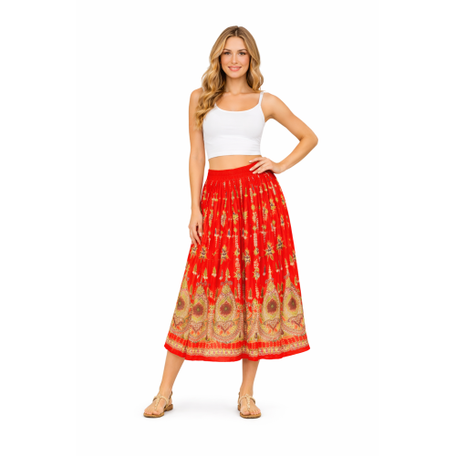 Women’s Gold Skirt with Sequin Work | Party Wear Gild Skirt | Available With & Without Work | Multiple Shades | Lightweight Festive Skirt