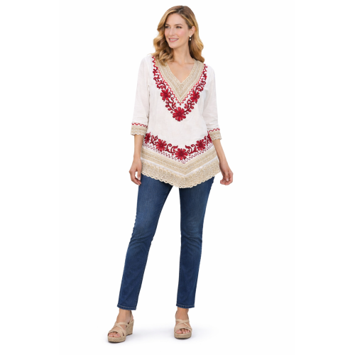 Women’s Pure Cotton Top | Natural Off-White Color | Breathable Summer Wear | Available in 5 Sizes | Casual & Daily Wear