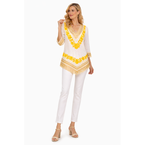 Women’s Pure Cotton Top | Natural Off-White Color | Breathable Summer Wear | Available in 5 Sizes | Casual & Daily Wear