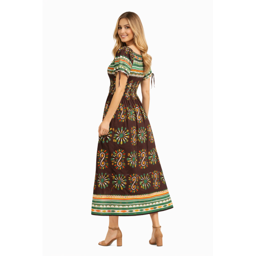 Premium Smocked Rayon Dress for Women | New Printed Collection | 140 GSM Soft Rayon Fabric | Comfortable Fit | Casual & Daily Wear