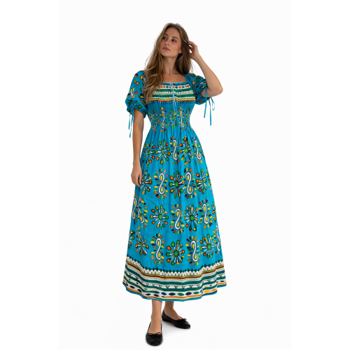 Premium Smocked Rayon Dress for Women | New Printed Collection | 140 GSM Soft Rayon Fabric | Comfortable Fit | Casual & Daily Wear