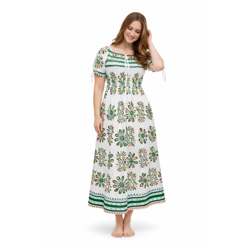 Premium Smocked Rayon Dress for Women | New Printed Collection | 140 GSM Soft Rayon Fabric | Comfortable Fit | Casual & Daily Wear