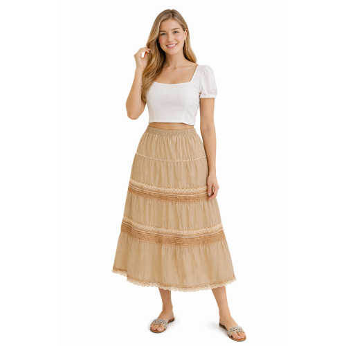 Cotton Cambric Skirt for Women | Soft & Breathable Fabric | All Shades Available | Comfortable Casual & Daily Wear Skirt
