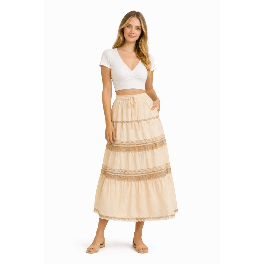 Cotton Cambric Skirt for Women | Soft & Breathable Fabric | All Shades Available | Comfortable Casual & Daily Wear Skirt