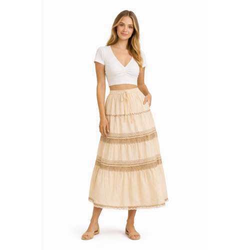 Cotton Cambric Skirt for Women | Soft & Breathable Fabric | All Shades Available | Comfortable Casual & Daily Wear Skirt