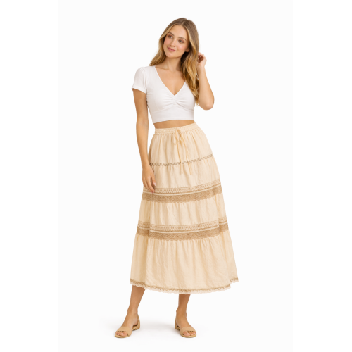 Cotton Cambric Skirt for Women | Soft & Breathable Fabric | All Shades Available | Comfortable Casual & Daily Wear Skirt