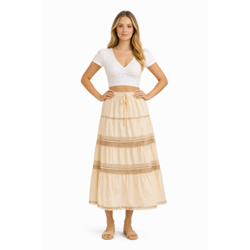 Cotton Cambric Skirt for Women | Soft & Breathable Fabric | All Shades Available | Comfortable Casual & Daily Wear Skirt