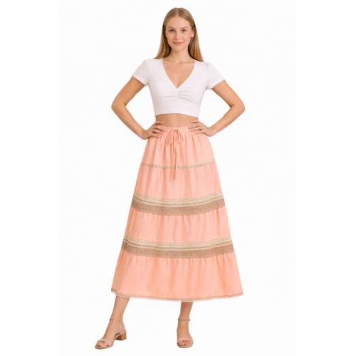 Cotton Cambric Skirt for Women | Soft & Breathable Fabric | All Shades Available | Comfortable Casual & Daily Wear Skirt