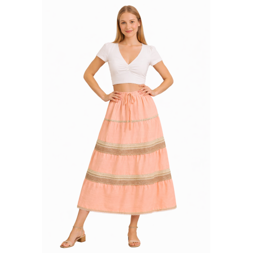 Cotton Cambric Skirt for Women | Soft & Breathable Fabric | All Shades Available | Comfortable Casual & Daily Wear Skirt