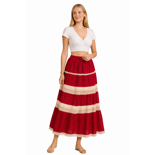 Cotton Cambric Skirt for Women | Soft & Breathable Fabric | All Shades Available | Comfortable Casual & Daily Wear Skirt