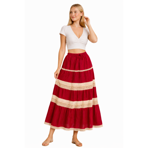 Cotton Cambric Skirt for Women | Soft & Breathable Fabric | All Shades Available | Comfortable Casual & Daily Wear Skirt