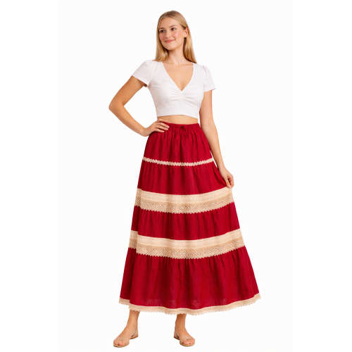 Cotton Cambric Skirt for Women | Soft & Breathable Fabric | All Shades Available | Comfortable Casual & Daily Wear Skirt