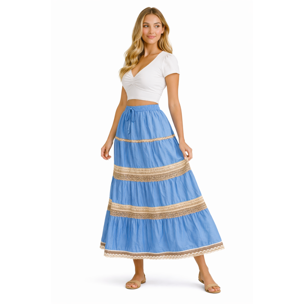 Cotton Cambric Skirt for Women | Soft & Breathable Fabric | All Shades Available | Comfortable Casual & Daily Wear Skirt