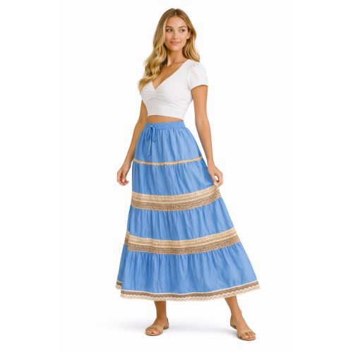 Cotton Cambric Skirt for Women | Soft & Breathable Fabric | All Shades Available | Comfortable Casual & Daily Wear Skirt