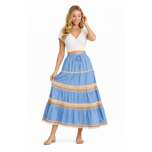 Cotton Cambric Skirt for Women | Soft & Breathable Fabric | All Shades Available | Comfortable Casual & Daily Wear Skirt