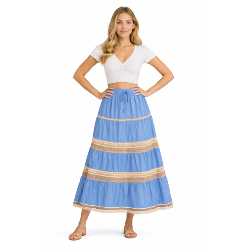 Cotton Cambric Skirt for Women | Soft & Breathable Fabric | All Shades Available | Comfortable Casual & Daily Wear Skirt