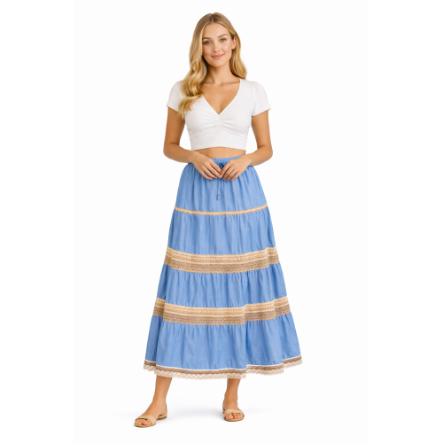 Cotton Cambric Skirt for Women | Soft & Breathable Fabric | All Shades Available | Comfortable Casual & Daily Wear Skirt