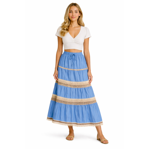 Cotton Cambric Skirt for Women | Soft & Breathable Fabric | All Shades Available | Comfortable Casual & Daily Wear Skirt