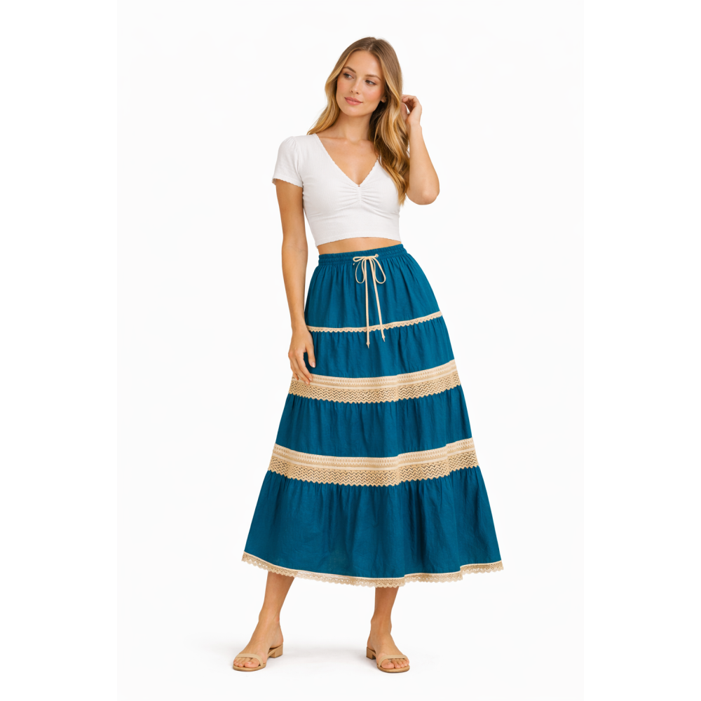 Cotton Cambric Skirt for Women | Soft & Breathable Fabric | All Shades Available | Comfortable Casual & Daily Wear Skirt