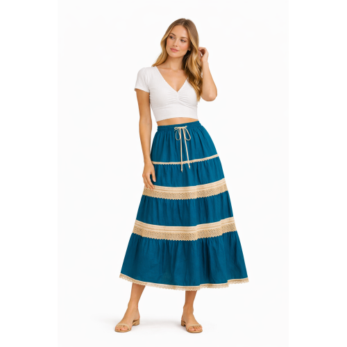 Cotton Cambric Skirt for Women | Soft & Breathable Fabric | All Shades Available | Comfortable Casual & Daily Wear Skirt