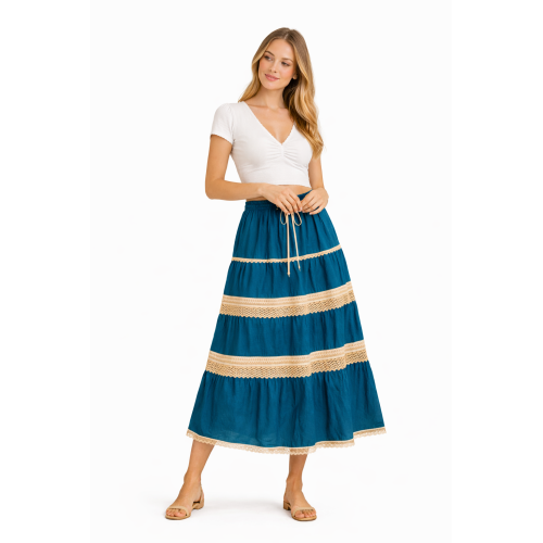Cotton Cambric Skirt for Women | Soft & Breathable Fabric | All Shades Available | Comfortable Casual & Daily Wear Skirt