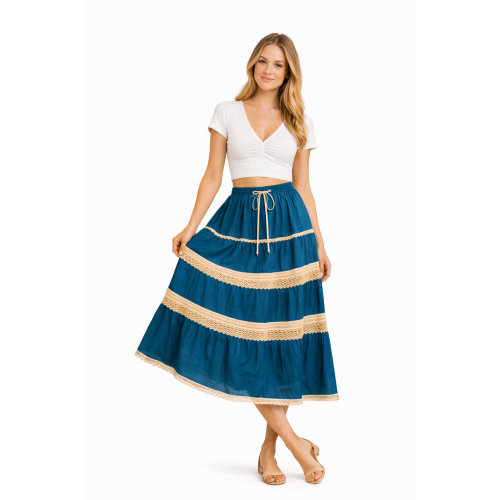 Cotton Cambric Skirt for Women | Soft & Breathable Fabric | All Shades Available | Comfortable Casual & Daily Wear Skirt
