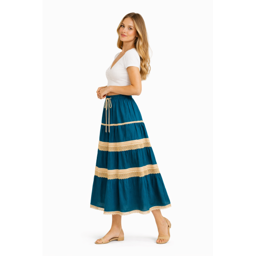 Cotton Cambric Skirt for Women | Soft & Breathable Fabric | All Shades Available | Comfortable Casual & Daily Wear Skirt