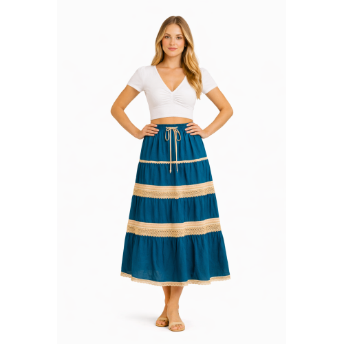Cotton Cambric Skirt for Women | Soft & Breathable Fabric | All Shades Available | Comfortable Casual & Daily Wear Skirt