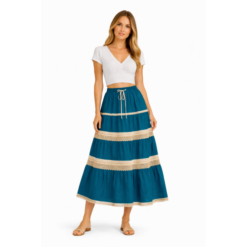 Cotton Cambric Skirt for Women | Soft & Breathable Fabric | All Shades Available | Comfortable Casual & Daily Wear Skirt