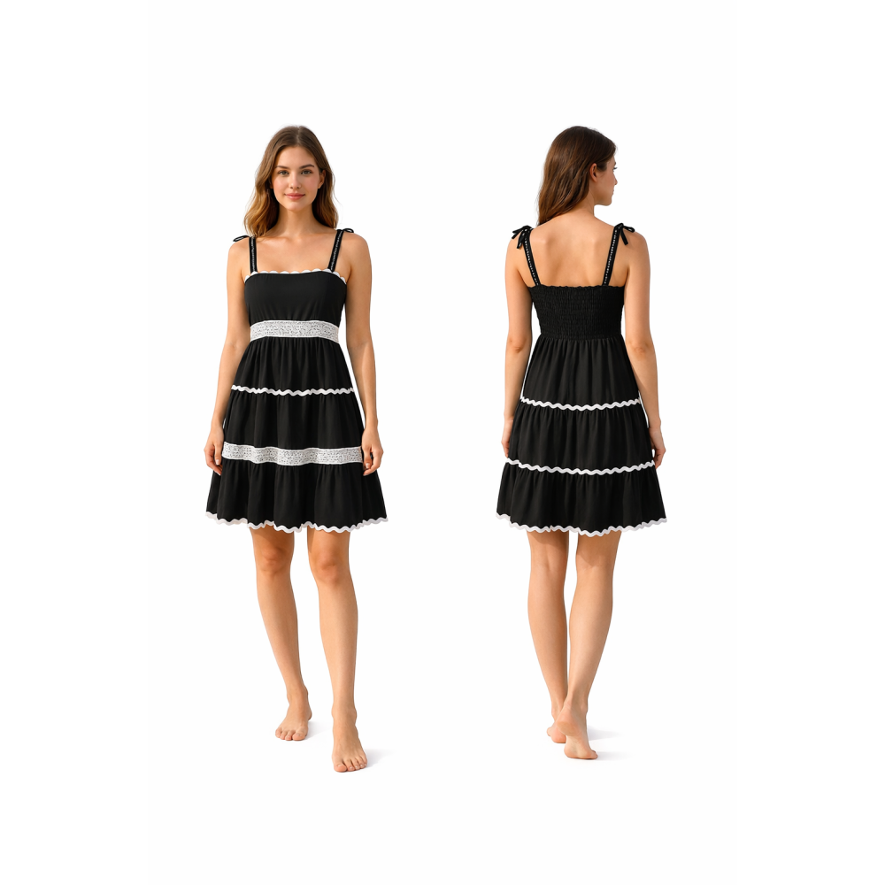 Rayon Dress for Women | Back Smoking Elastic Fit | Soft & Breathable Rayon Fabric | Casual & Daily Wear Dress | Free Size