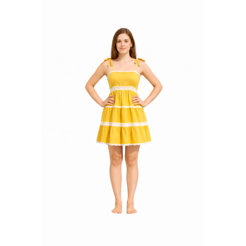 Rayon Dress for Women | Back Smoking Elastic Fit | Soft & Breathable Rayon Fabric | Casual & Daily Wear Dress | Free Size