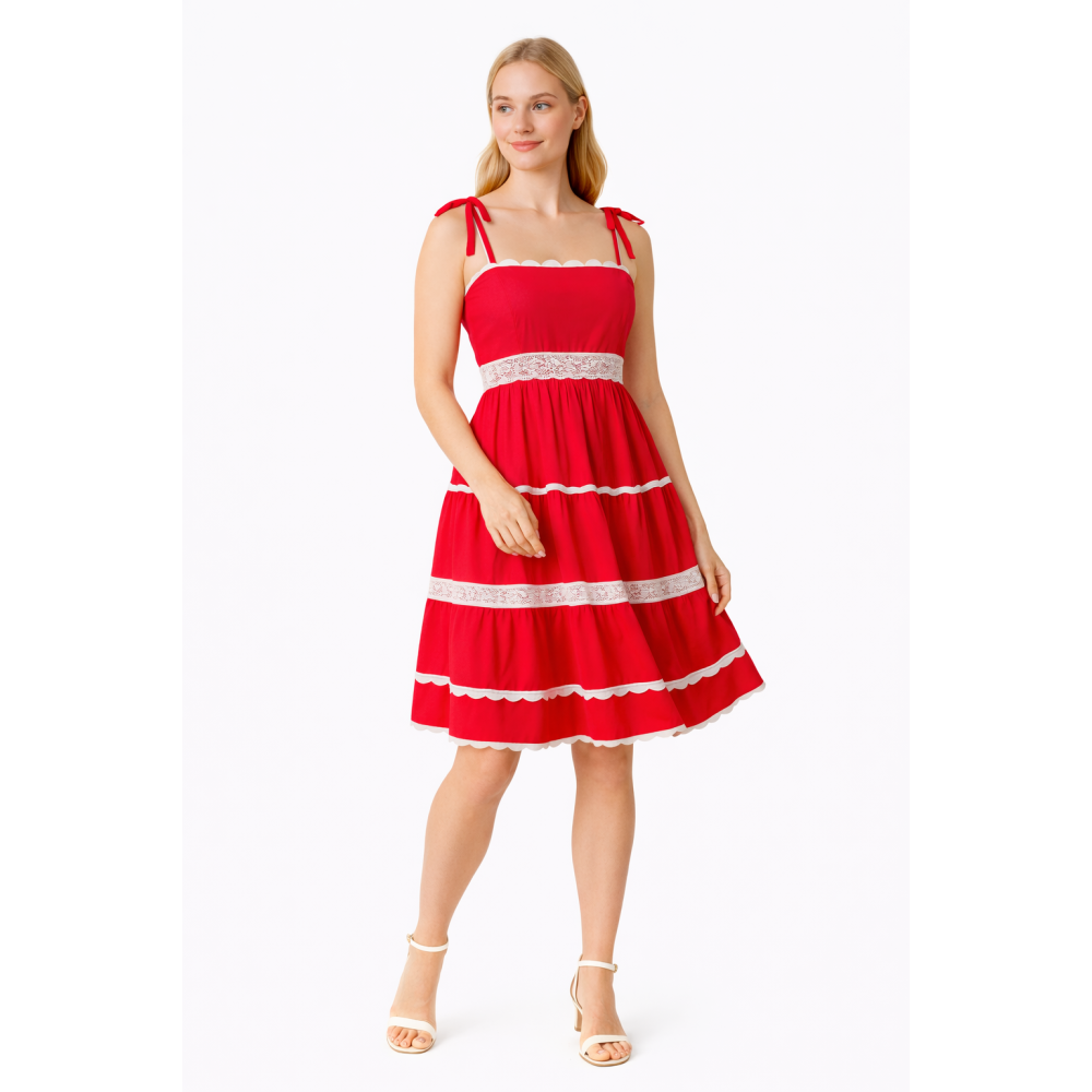 Rayon Dress for Women | Back Smoking Elastic Fit | Soft & Breathable Rayon Fabric | Casual & Daily Wear Dress | Free Size