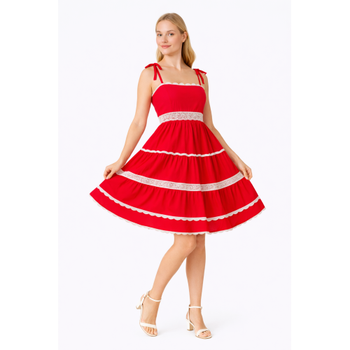 Rayon Dress for Women | Back Smoking Elastic Fit | Soft & Breathable Rayon Fabric | Casual & Daily Wear Dress | Free Size