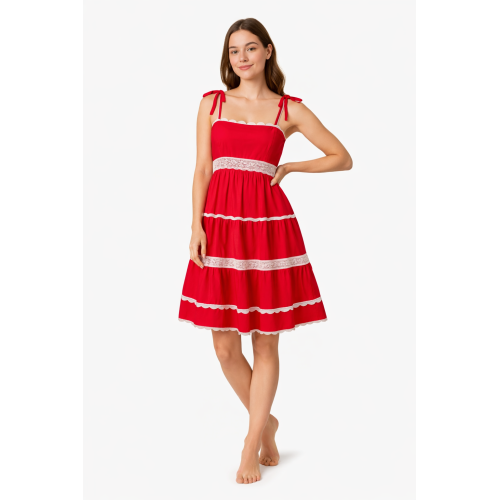 Rayon Dress for Women | Back Smoking Elastic Fit | Soft & Breathable Rayon Fabric | Casual & Daily Wear Dress | Free Size